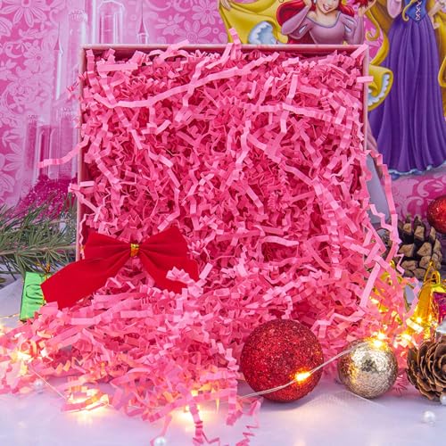 Caleihd 1/2 LB Crinkle Cut Paper Shredded Filler Paper for Gift Baskets Gift Box Confetti Shreds Decoration Stuffing for B...