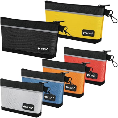TICONN Tool Pouches with Zipper, 1680D Oxford Small Tool Bags, Waterproof Utility Bag Zipper Pouch for Tool Organizers and...