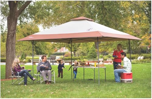 Coleman 13x13ft Instant Canopy Sun Shelter, Portable Shade Tent Sets Up in 3 Minutes, Vented Roof for Airflow & UPF 50+ Su...