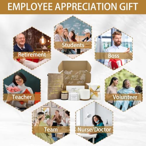 Thank You gift Set for Women & Men - New Employee Welcome, Coworker Farewell, Teacher Appreciation, Office Gift Baskets fo...