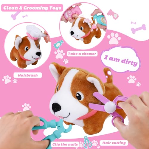 Gifts2U Pet Care Cage Play Set, Vet Clinic and Doctor Kit for Kids with Dress Up Costume, Doctor Medical Pretend Role Play...