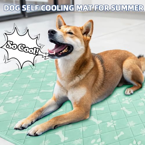 Homimp Self-Cooling Mat for Dogs,6 Pack Washable Cooling Mat & Sleeping Pad,Reusable Waterproof Dog Pee Pads,Non-Toxic,No...