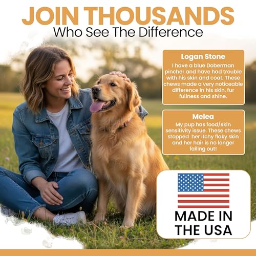 Salmon Oil for Dogs - Premium Fish Oil for Skin and Coat Health - Omega 3 Supplement - Supports Itchy Skin - 8 oz Liquid -...