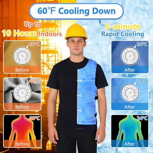 Loxiia Evaporative Cooling Vest for Men & Women, Water-Activated Cooling Vest for Hot Weather
