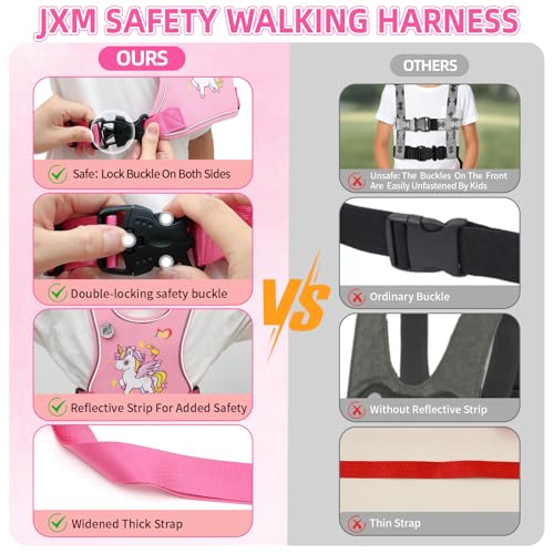 Safety Walking Harness with Light Reflector for Autism, Special Needs Child (3-6 yrs), Vest Harness with Grab Handle and R...