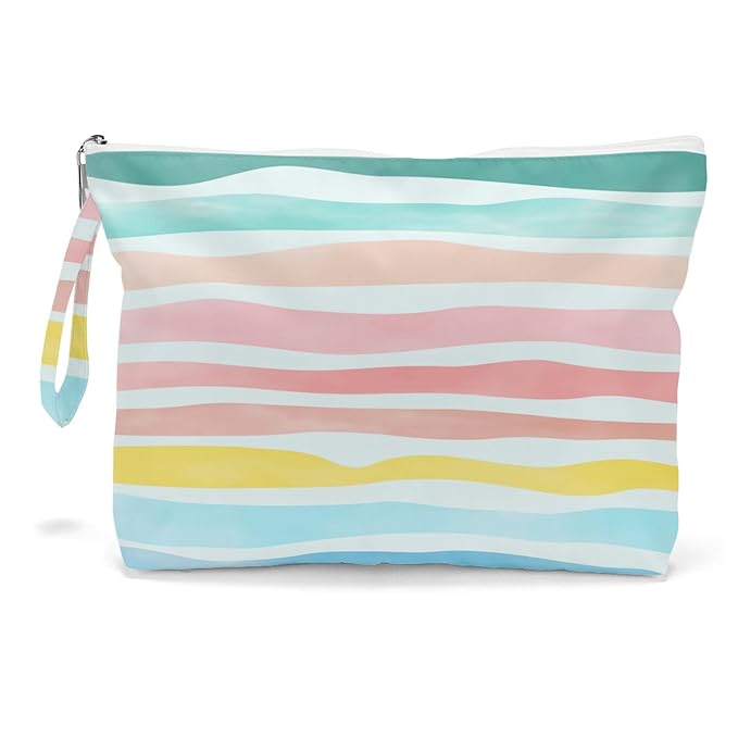 Fokongna Wet Dry Bag – Waterproof Travel Bag, Large Zipper Pouch for Swimsuits, Diapers, Toiletries, Makeup for Women & Girls