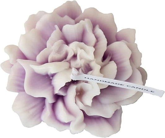 Carnation Flower Shaped Scented Candle,Handmade Aroma Soy Wax Decorative Candle for Table Photo Prop Birthday Gift,Prefect...