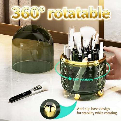 GOTOBA 360° Rotating Dust-Proof Multi-Purpose Storage Organizer - Perfect for Silverware, Utensils (Forks, Knives) & Makeu...