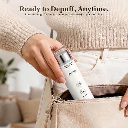 FGCIO Beauty Wand, Cold and Hot Skincare Eyes & Face Depuffing Wand, Massager for Eye Puffiness, Dark Circles and Skin Rad...