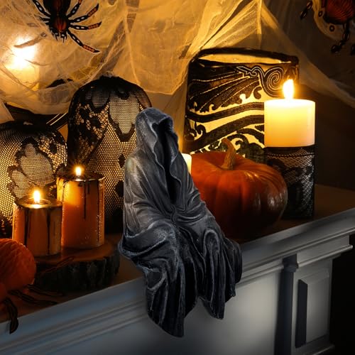 SHOWFEICAT Resin Tabletop Gothic Decor Sitting Statue, Resin Statue Gothic Decor, Fits On Sturdy Shelf and Has A Cool Myst...