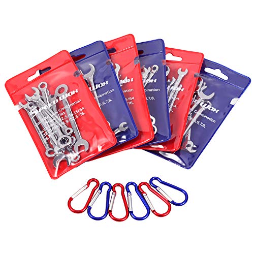 SPEEDWOX Ignition Wrench Set SAE Metric Small Open and Box Wrenches Mini Spanner Set Combination Wrench Set with Portable ...