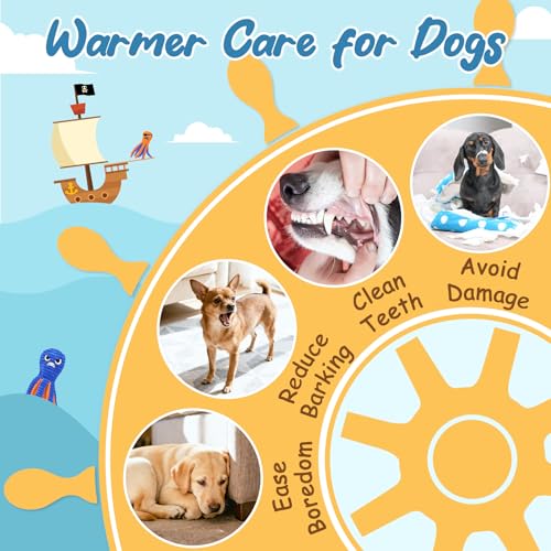 Zeaxuie Dog Toys for Aggressive Chewers, 2 Pack No Stuffing Dog Toys for Teething, Squeaky Chew Toy to Keep Them Busy for ...