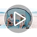 OutdoorMaster Updated Beach Tent for 3-4 Person - Easy Setup and Portable Beach Shade Sun Shelter Canopy with UPF 50+ UV P...