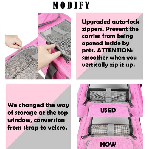 GAPZER Pet Carrier for Large and Medium Cats, Soft-Sided Pet Carrier for Big Medium Cats and Puppy Dog Carriers Cat Carrie...