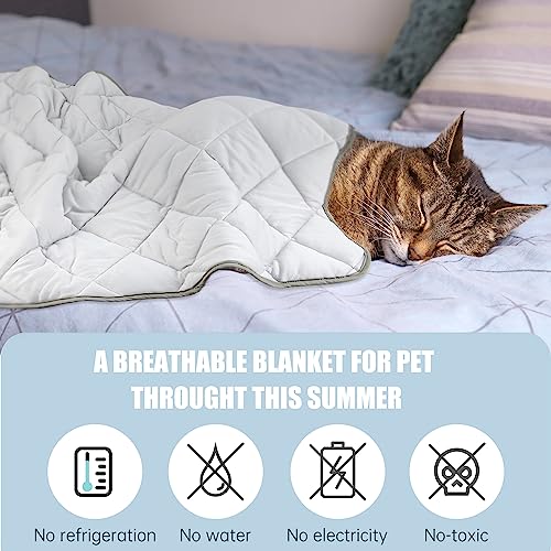 Leekalos Dog Cooling Mat,Pet Cooling Pads for Dogs Blanket,Summer Cooling Bed for Cats Blanket,Portable Pet Cooling Cushio...