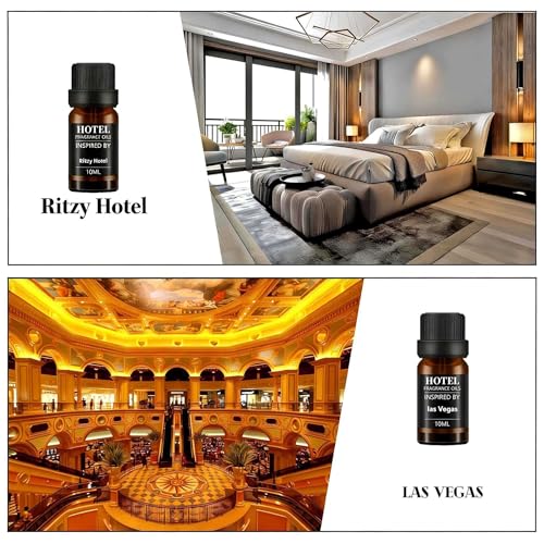 Hotel Collection Diffuser Essential Oil Gift Set,Hotel Scents for Home,Stress Relief Air Freshening,My Way,The Beach Villa...