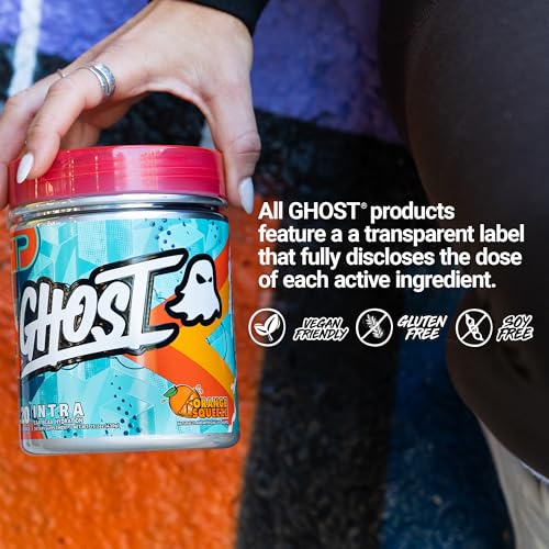 GHOST Intra Workout Powder, Orange Squeeze - BCAAs, & EAAs, Nootropics & Hydration - Essential & Branch Chain Amino Acids ...
