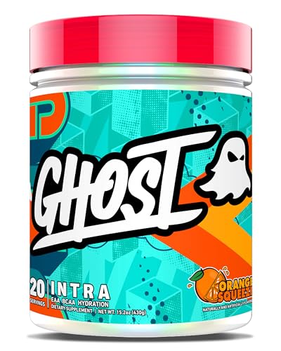 GHOST Intra Workout Powder, Orange Squeeze - BCAAs, & EAAs, Nootropics & Hydration - Essential & Branch Chain Amino Acids ...