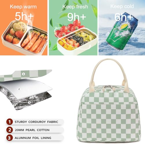 Bluboon Lunch Box for Women Cute Lunch Bag Reusable Insulated Lunch Bags Large Capacity Lunchbox Cooler for Work Picnic or...
