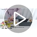 homyfort Woven Shelf Storage Tote Basket Bins Container, Storage Boxes Cube Organizer with Built-in Handles for Bedroom, O...