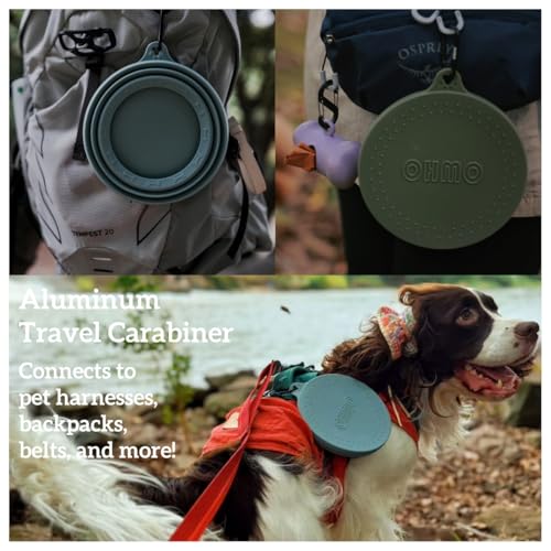 OHMO Spill Proof Collapsible Dog Water Bowl Large 34oz for Cars, No Splash Portable Bowls for Dog Travel, Pet Essentials f...