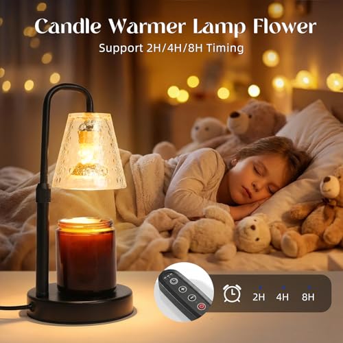 Glimra Candle Warmer Lamp with Timer,Dimmable Candle lamp for Jar Candles,Adjustable Wax Melts Warmer Birthday Gifts,for M...