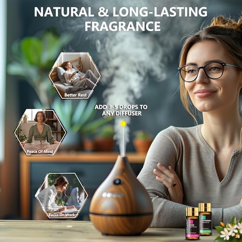 MAYJAM Tea Tree 20 Pcs Pure Essential Oil Gift Set, for Diffuser, Humidifiers, Skin Care, Massage, Fragrance Oil Scent for...