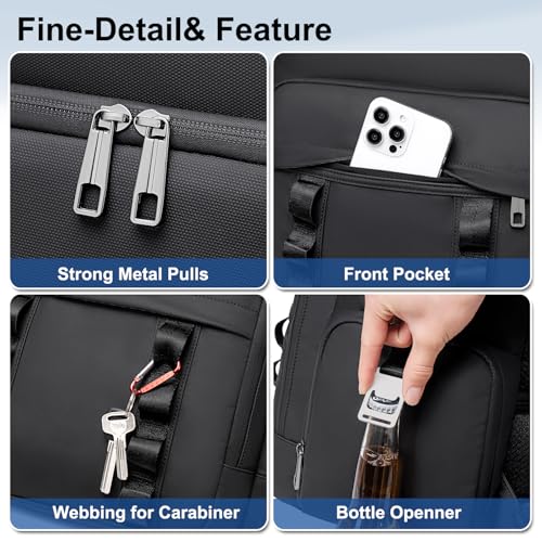 Weitars Insulated Cooler Backpack,Double Deck Waterproof Soft Cooler Bag,Backpack Coolers Leak Proof Lunch Backpack for Me...