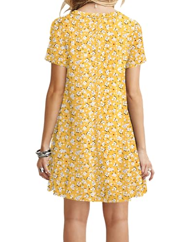 MOLERANI Women's Casual Plain Simple T-Shirt Loose Dress