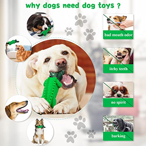 Dog Toys for Aggressive Chewers -Indestructible Dog Toys for Large Dogs to Reduce Pet Anxiety and Boredom for Small, Mediu...