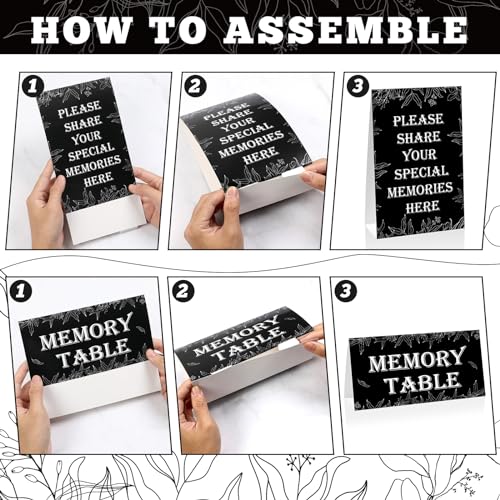 gisgfim 56 Pcs Share a Memory Box for Celebration of Life Funeral Memory Card Box Decorations Memory Cards Sign for Card B...
