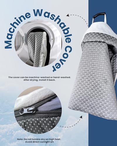 blunique Cooling Mat for Dogs, Self Cooling Dog Bed with Sides, Orthopedic Pet Sofa Bed with Removable Washable Cover for ...