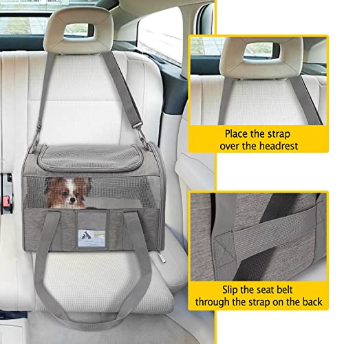 Refrze Cat Carrier for Large Cats 20 lbs, Medium Cat Under 25 lbs, Dog Carriers for Small Dogs, Soft Travel Pet Carrier fo...