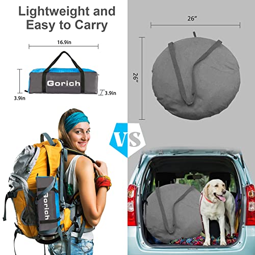 Gorich Beach Tent Sun Shelter for 3/4/6/8/10 Person with UPF 50＋ UV Protection, Lightweight & Easy Setup Beach Shade Canop...