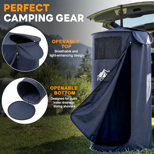 FCSJOST Portable Changing Tent, Easy Set-up Shower Tent for SUV with Suction Cups and Buckles, Instant Privacy Dressing Ro...