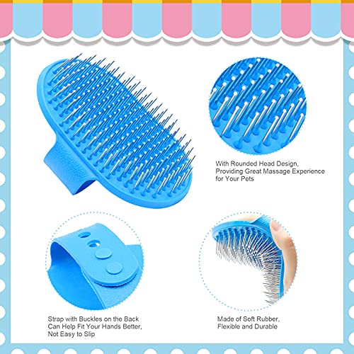 Rabbit Grooming Kit, Rabbit Brush for Shedding with Bunny Nail Clipper, Rabbit Nail Trimmers with Pet Combs for Hamster Gu...