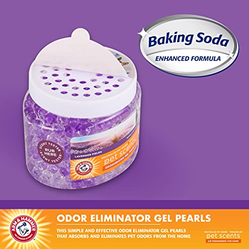 Arm & Hammer for Pets Air Care Pet Scents Deodorizing Gel Beads, Pet Odor Eliminator for Rooms Closets and Small Spaces wi...