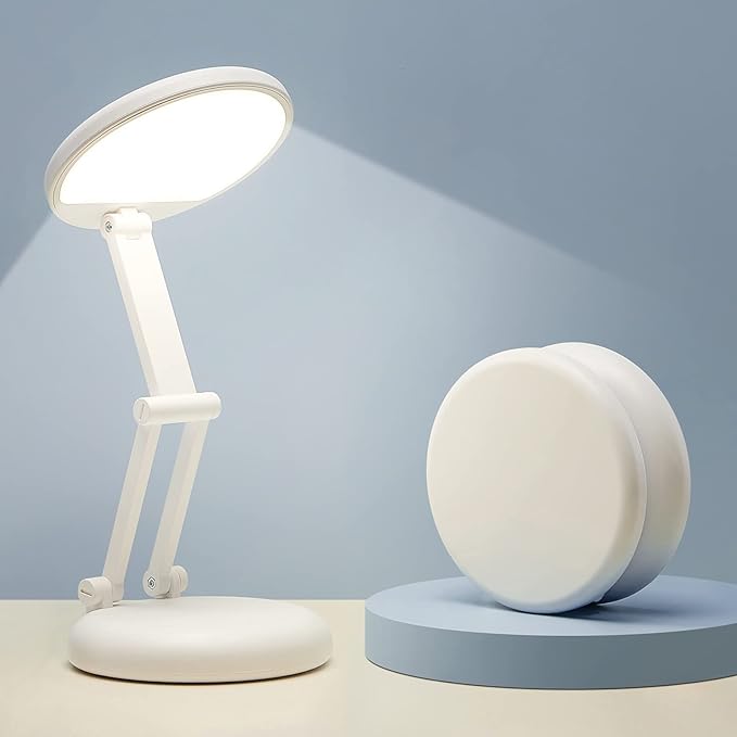 One Fire Cordless Desk Lamp,Dimmable Small Battery Powered Lights,3600mAh Rechargeable Wireless Table Lamp,Mini Lamp&Porta...
