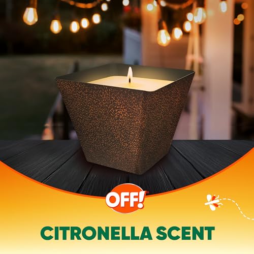 OFF! Backyard Citronella Scented Candle, Ambiance Enhancing Centerpiece, Burns for up to 25 Hours, 16 oz ( Pack of 2)