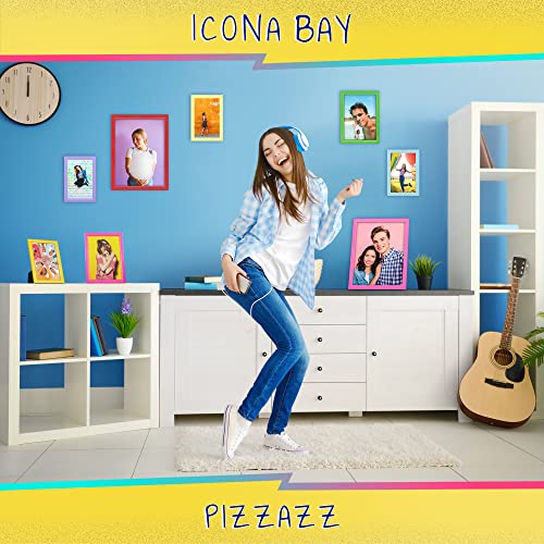 Icona Bay 8x10 Picture Frame, Yellow Colored Solid Wood Scandinavian Style Frame for Photo, Pizzazz Collection