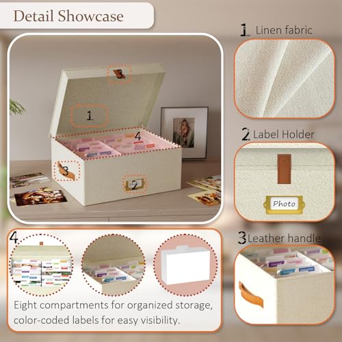 Photo Storage Box, Photo Box, Picture Organizers, Box Memories, Decorative Photo Storage Box, The 2026 Multi-functional St...