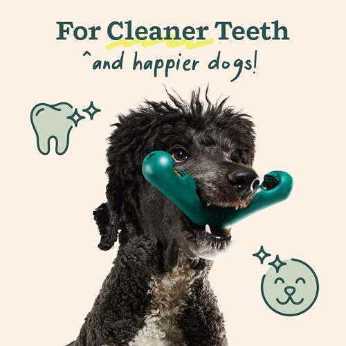 WOOF - Bite n' Brush Refills Treats for the Dog Toothbrush Toy - Scrub Plaque and Tartar from Your Dog's Teeth and Mouth -...