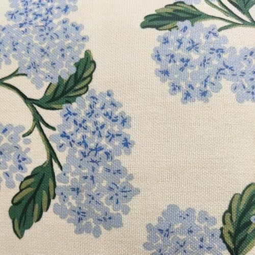Btyrle Blue Hydrangea Flower Throw Pillow Covers 12x20 Inch Set of 2 Decorative Farmhouse Cotton Linen Floral Pillowcases ...