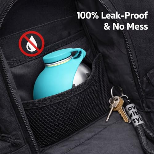 Foldable Pet Water Bottle for Travel, 2 in 1 Portable Dog Water Bottle, Water Bottle for Dogs on Walks, Stainless Steel Bo...