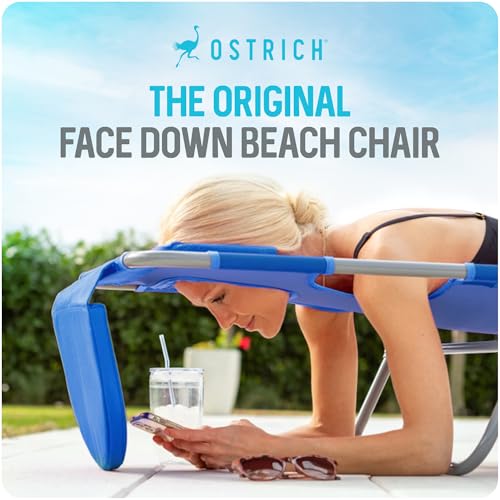 Ostrich the Original Chaise 72 x 22 Inch Lounge Portable Reclining Lounger, Outdoor Patio, Beach, Lawn, Camping, or Pool T...