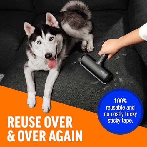 ChomChom Roller Pet Hair Remover – Original Size Reusable Lint Roller for Cat & Dog Hair on Furniture, Couch, Carpet, Car,...