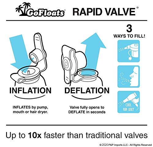 GoFloats AirWedge Inflatable Beach Chair - Relax with The Comfort of Air (2-Pack)