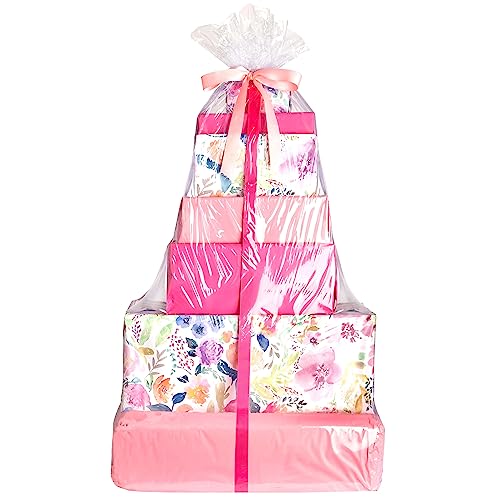 Purple Q Crafts Jumbo Shrink Wrap 40"x50" 5 Pack Basket Bags for Gift Baskets Clear Cellophane PVC Shrink Bags