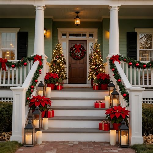 Homemory 4" x 6" Large Waterproof Outdoor Flameless Candles, Battery Operated Flickering LED Pillar Candles with Remote an...