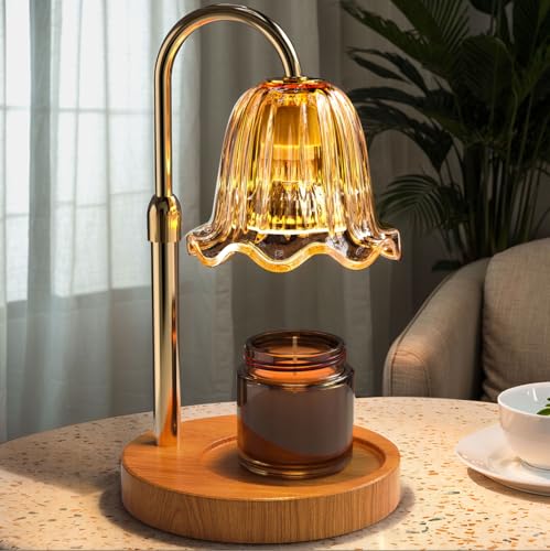 WarmEmbrace Candle Warmer Lamp with Timer Dimmable Light & Adjustable Height, Birthday Gifts for Women Mom Girl,House Warm...